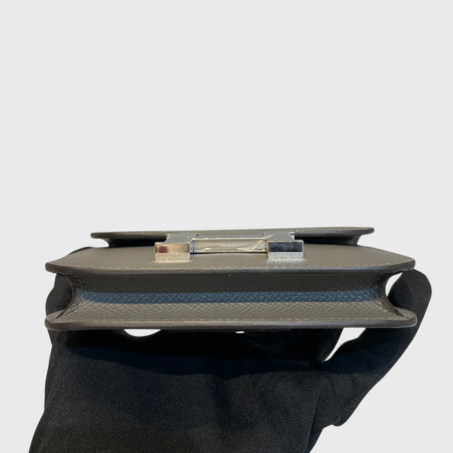 Hermes Constance Slim Epsom 	Graphite SHW