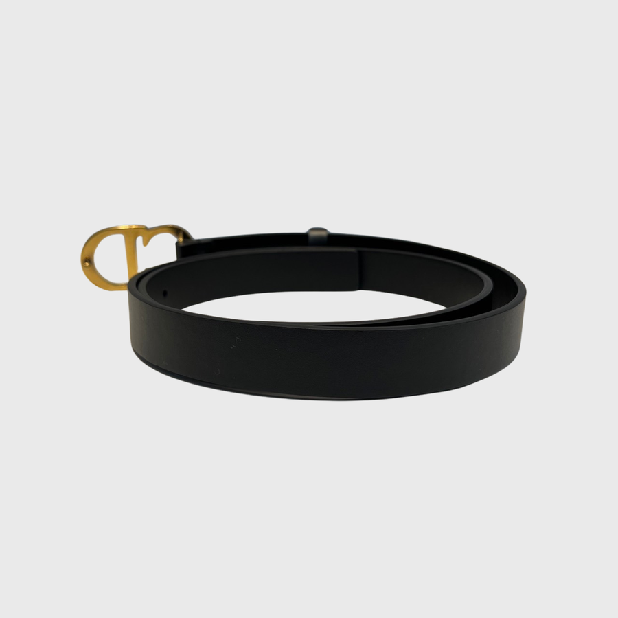 Christian Dior Saddle Belt Calfskin GHW