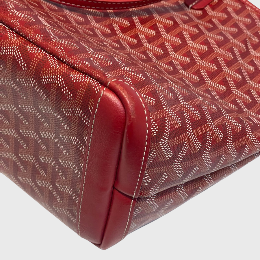 Goyard Artois Tote Canvas Red SHW