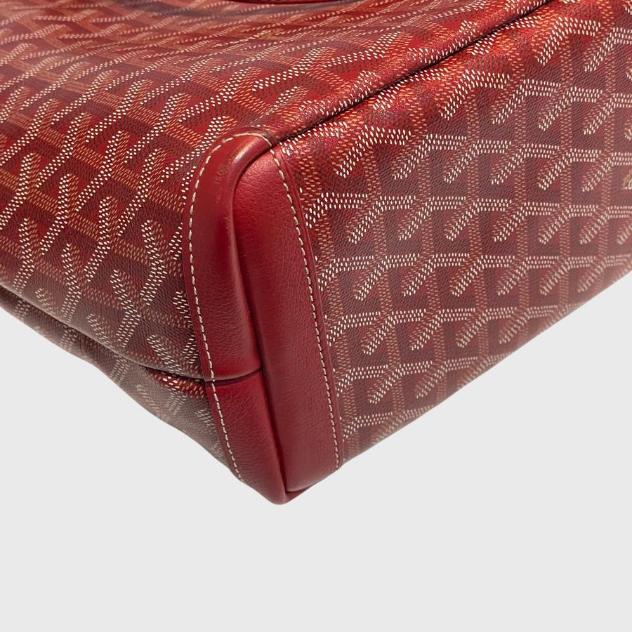 Goyard Artois Tote Canvas Red SHW