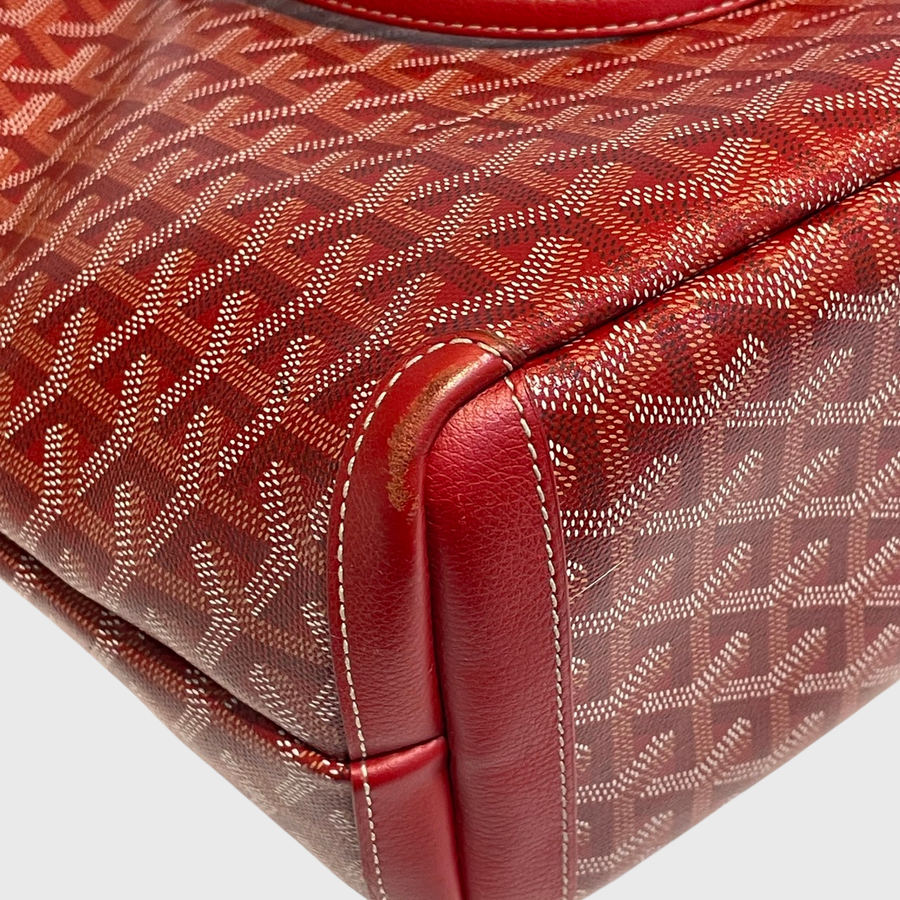 Goyard Artois Tote Canvas Red SHW