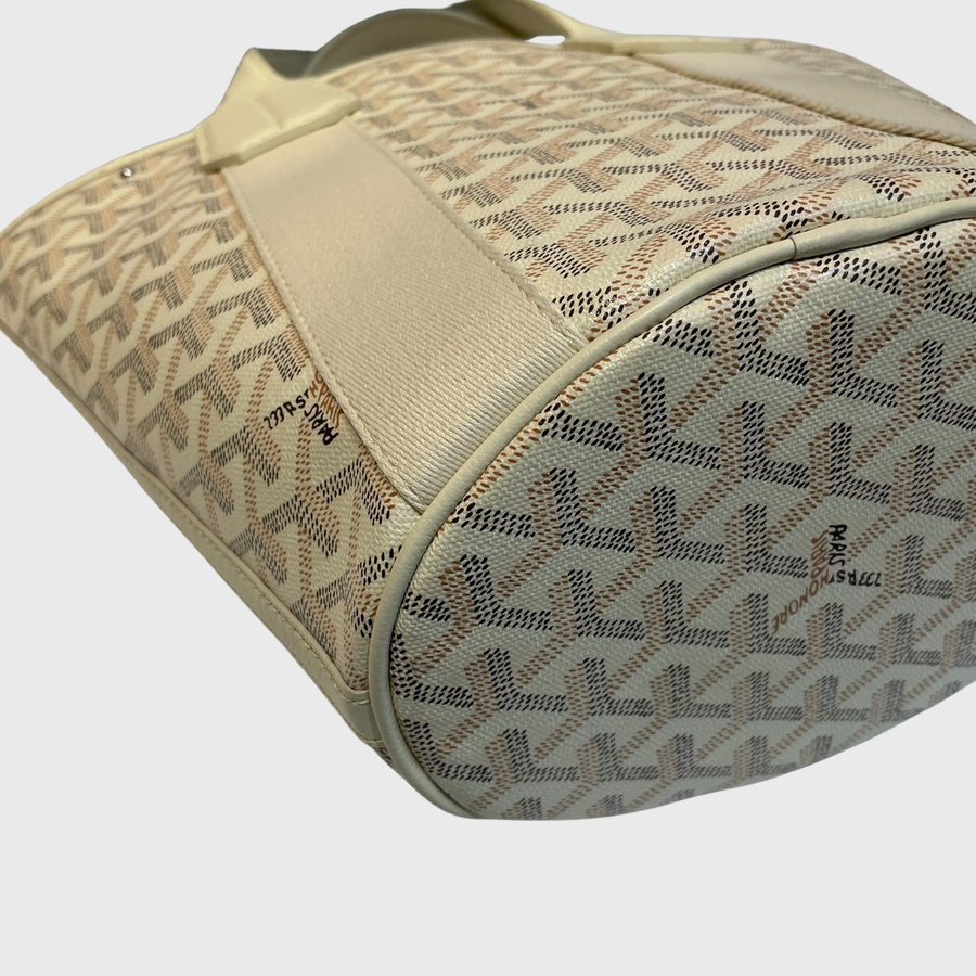 Goyard Belharra Reversible Tote Canvas Beige SHW