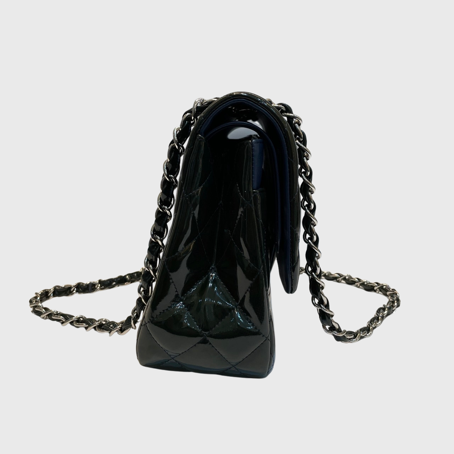 Chanel Classic Jumbo Patent Green SHW