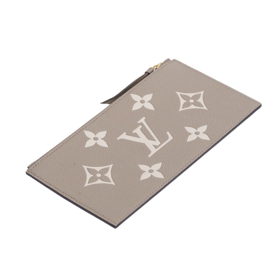 Louis Vuitton Felicie Pochette Bag Cowhide Leather Monogram Empreinte Tourterelle & Cream GHW Microchip