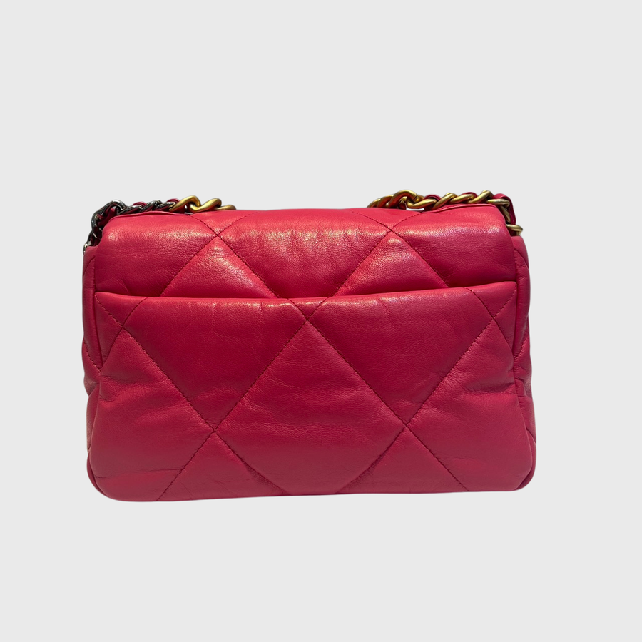 Chanel 19 Flap Bag Lambskin Pink GHW