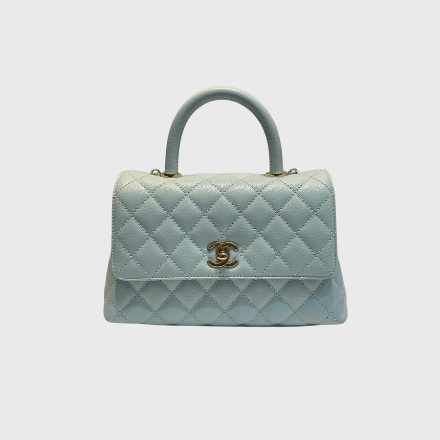 Chanel Coco Caviar Blue GHW