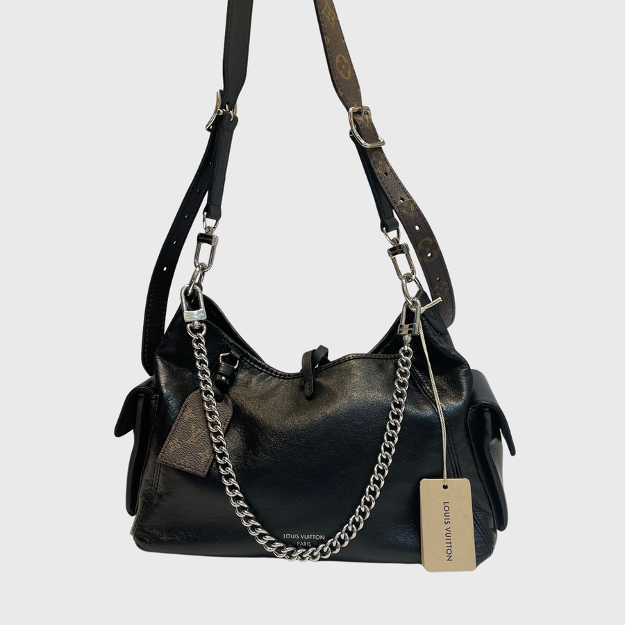 Louis Vuitton Carry All Cargo Vibe Lambskin Black SHW