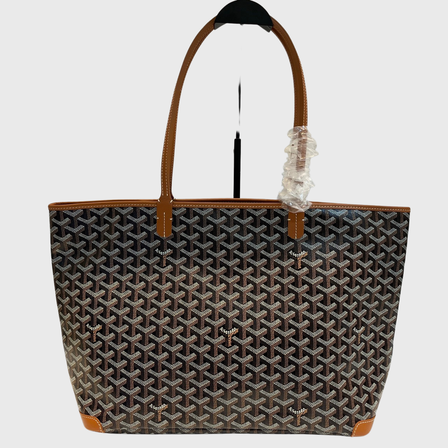 Goyard Artois Tote Canvas Black Brown