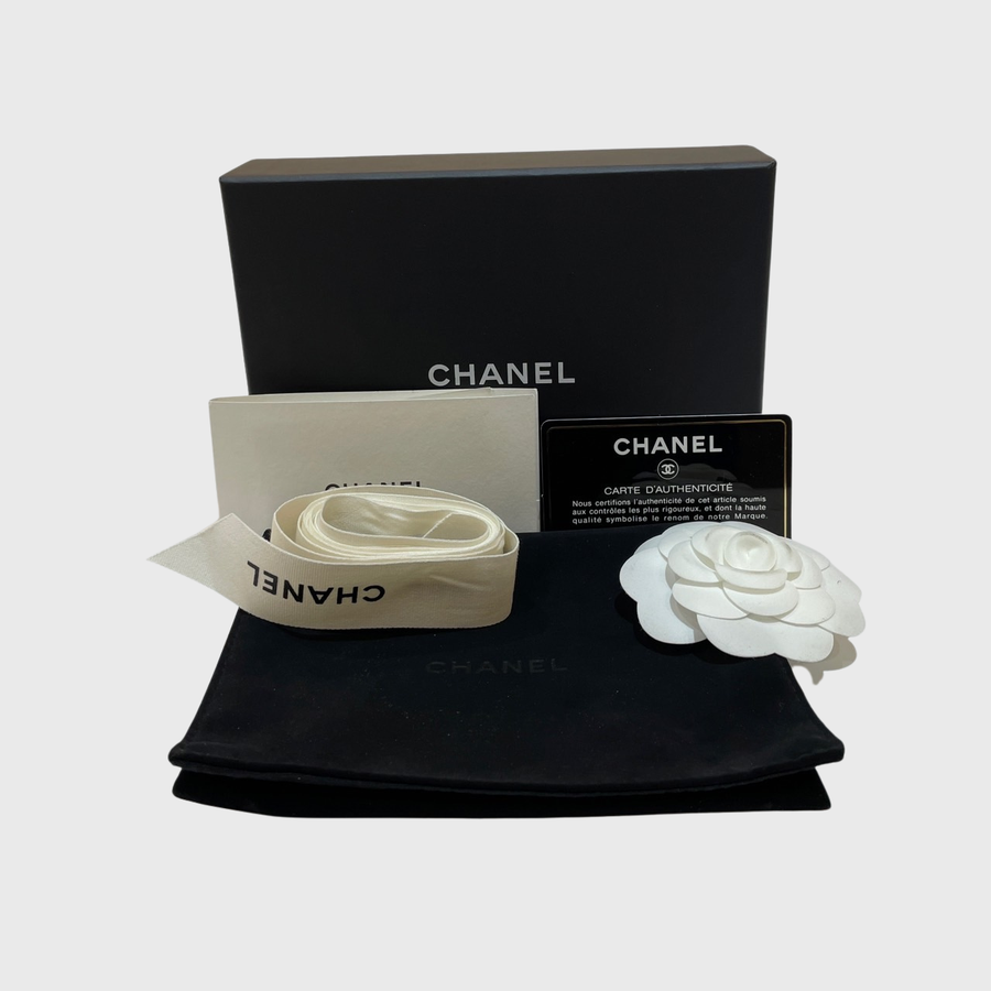 Chanel Zip Card Holder Lambskin Black SHW