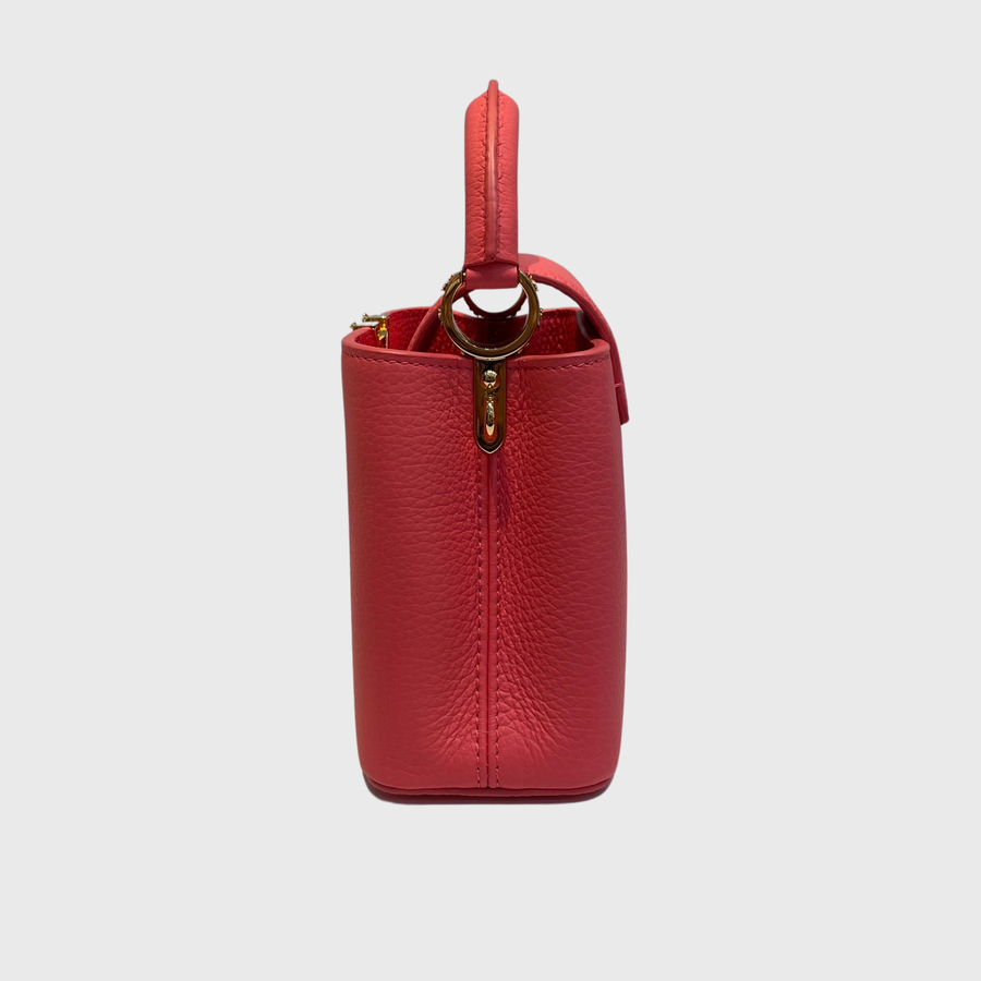 Louis Vuitton Capucines Bag Calfskin Pink GHW