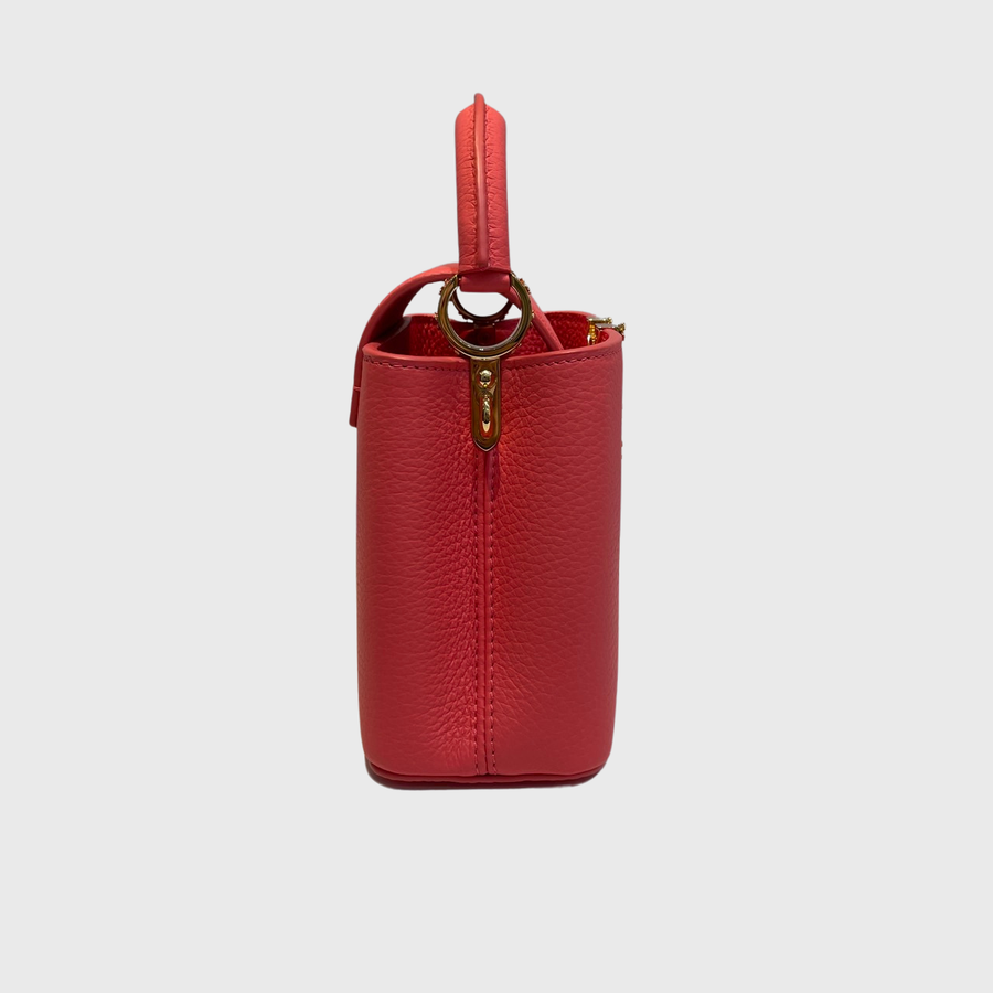 Louis Vuitton Capucines Bag Calfskin Pink GHW