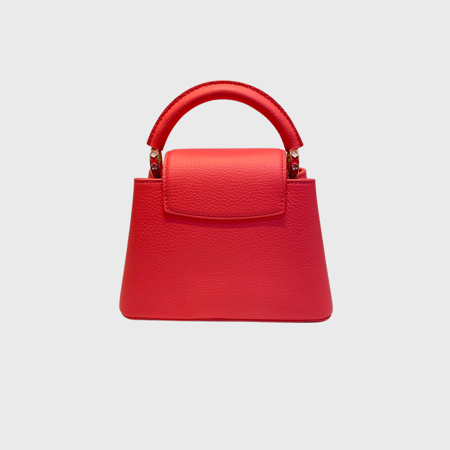 Louis Vuitton Capucines Bag Calfskin Pink GHW