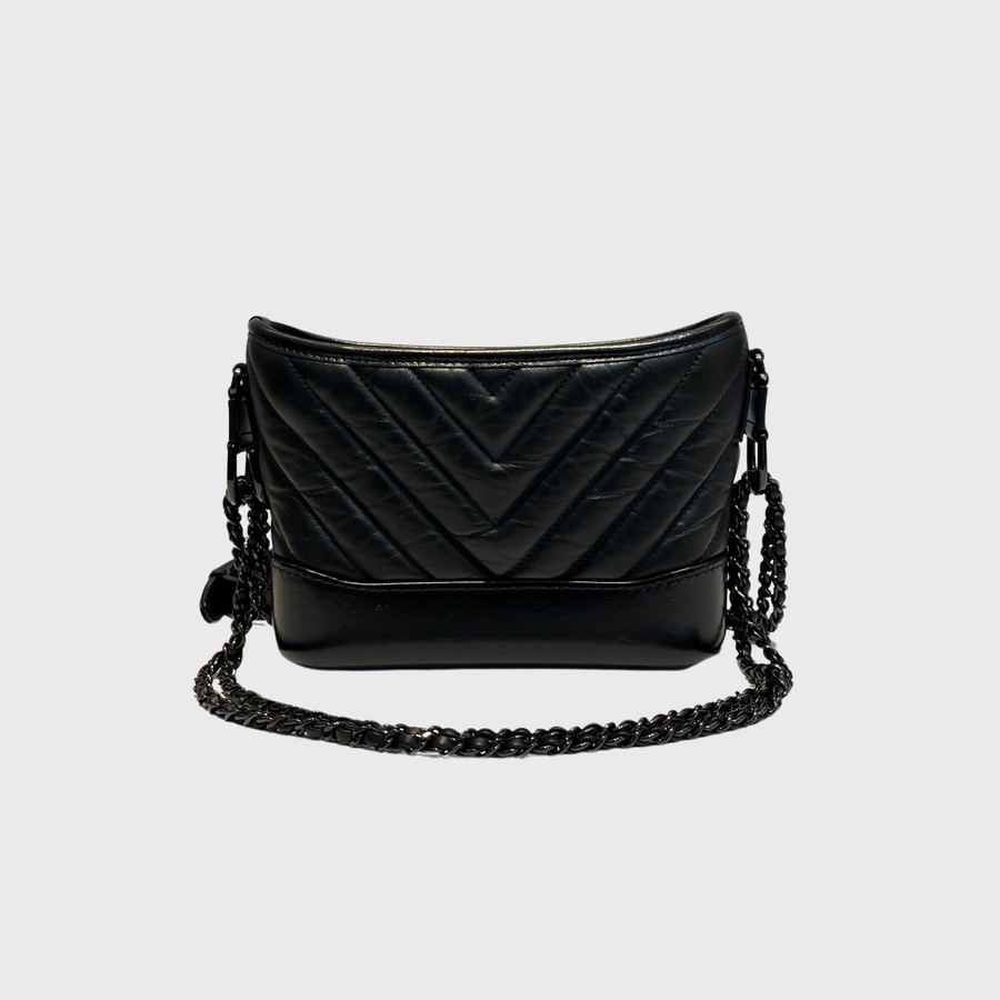 Chanel Gabrielle Calfskin Black SBHW