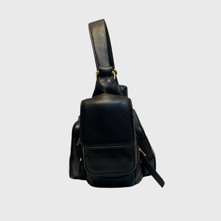 Miu Miu Nappa Pocket Leather Black GHW