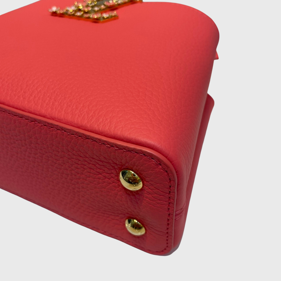 Louis Vuitton Capucines Bag Calfskin Pink GHW