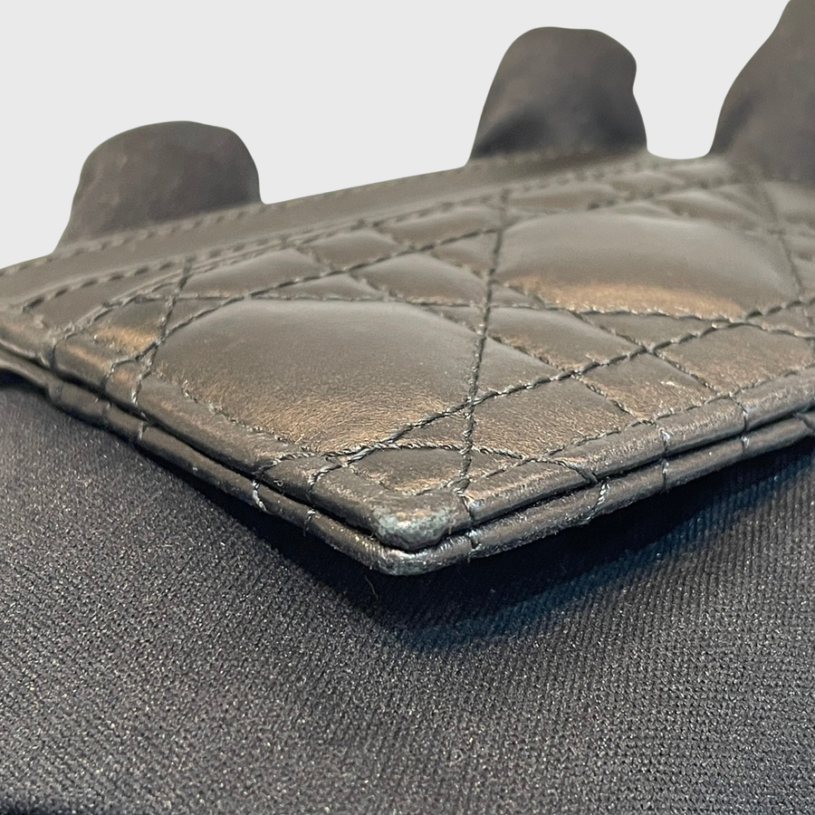 Dior Card Holder Calfskin Black GHW