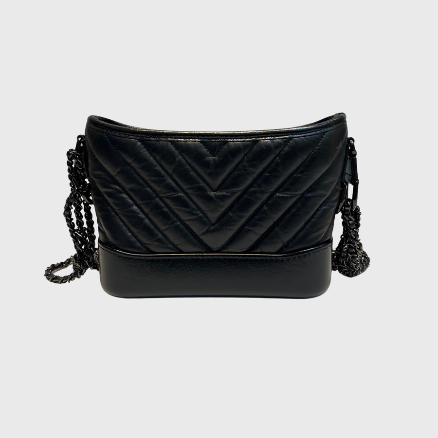 Chanel Gabrielle Calfskin Black SBHW