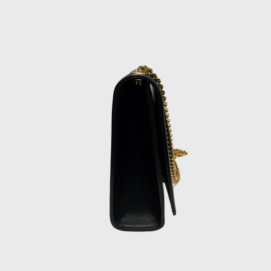 Saint Laurent Kate Medium Chain Bag Black GHW