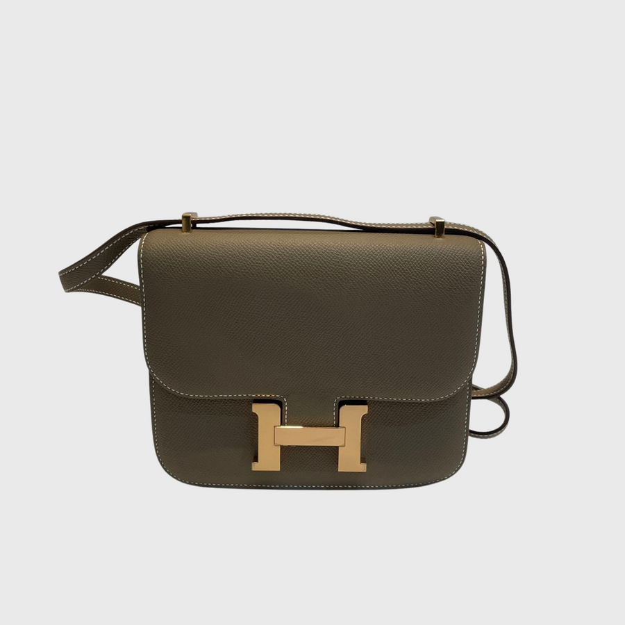 Hermes Constance Bag Epsom Etoupe GHW