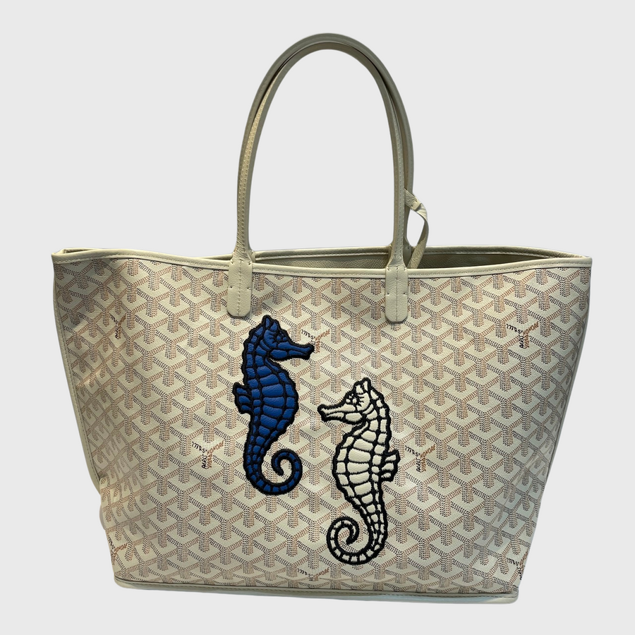 Goyard Anjou Bag Canvas White SHW