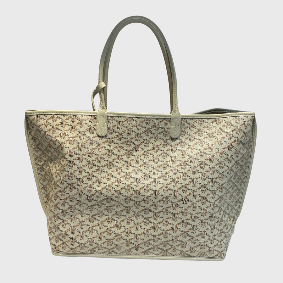 Goyard Anjou Bag Canvas White SHW