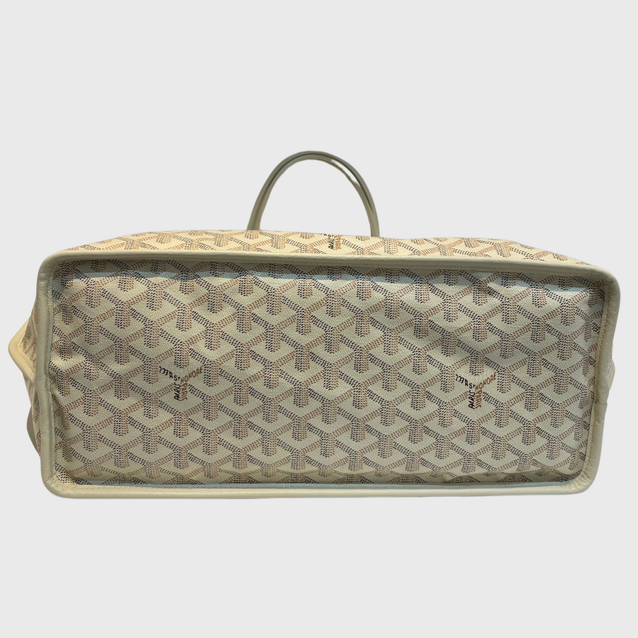 Goyard Anjou Bag Canvas White SHW