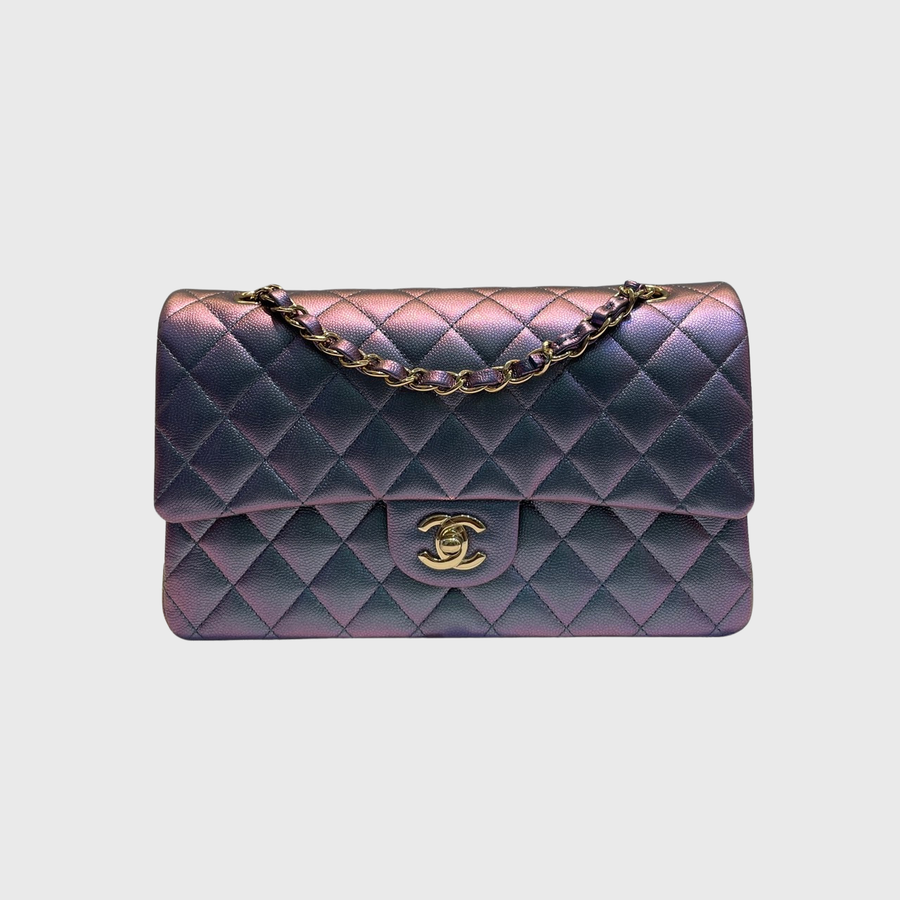 Chanel Classic Caviar Purple SHW