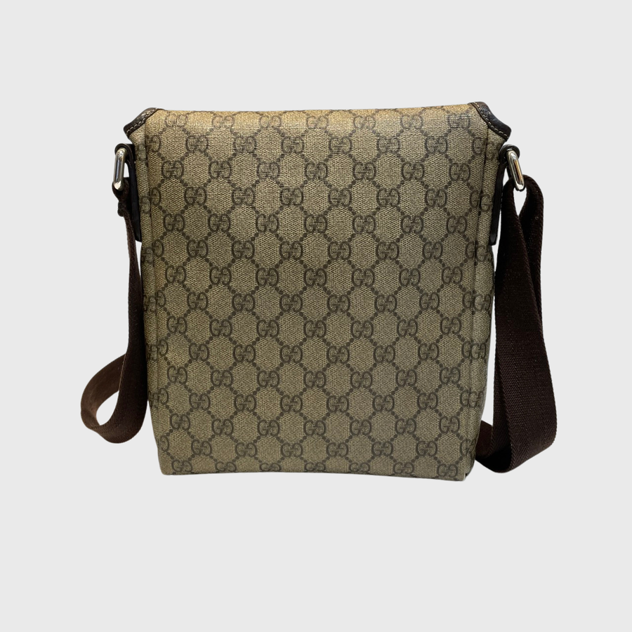 Gucci GG Suprame Messenger Canvas Brown SHW