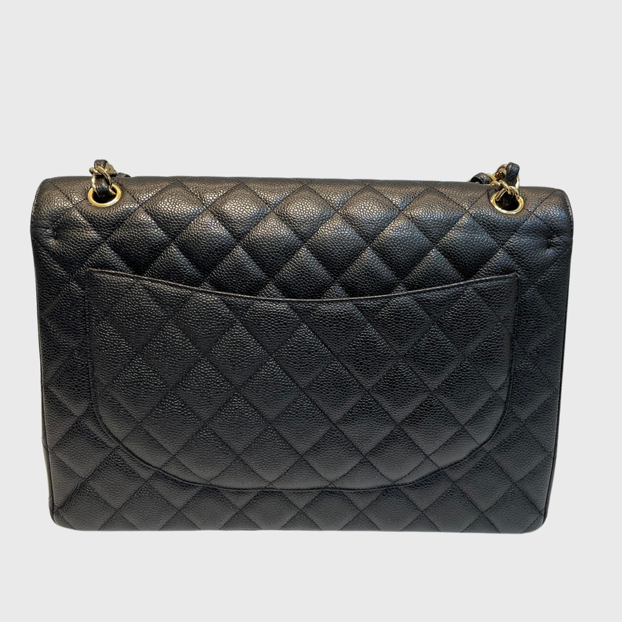 Chanel Classic Maxi Caviar Black GHW