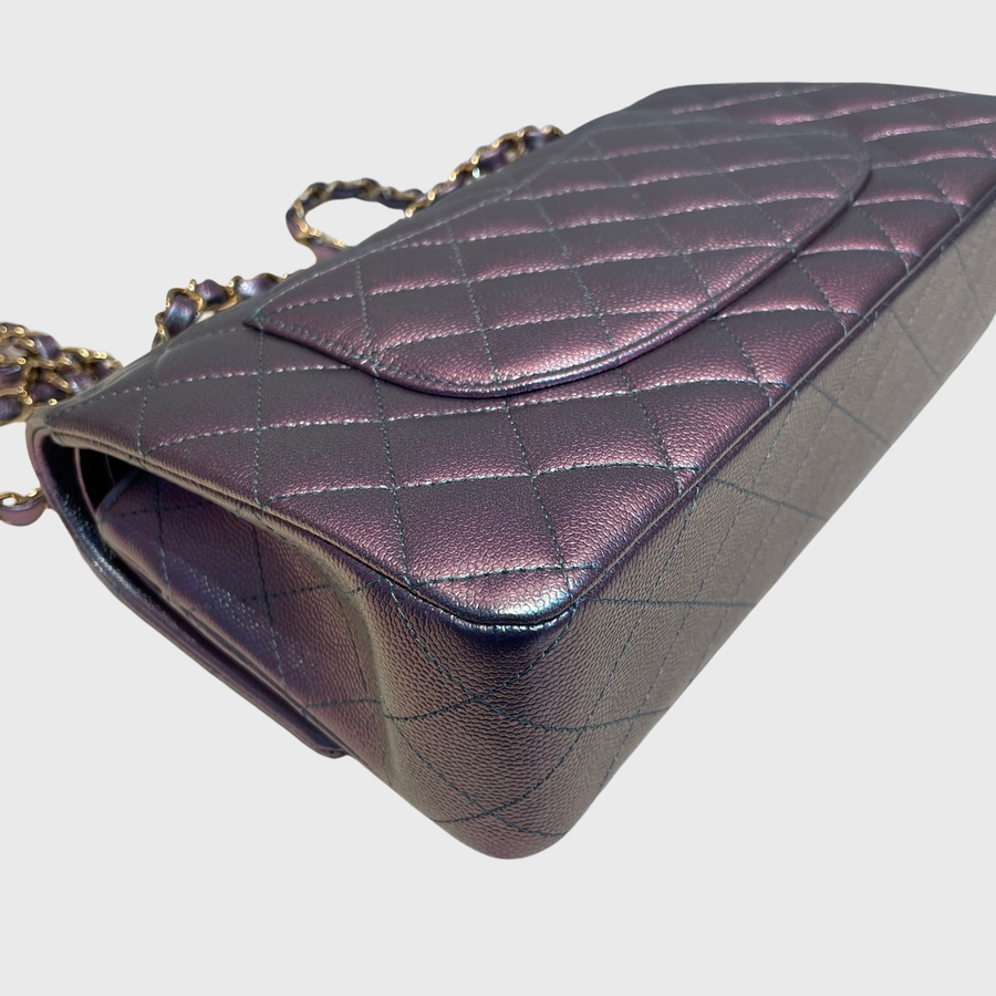 Chanel Classic Caviar Purple SHW