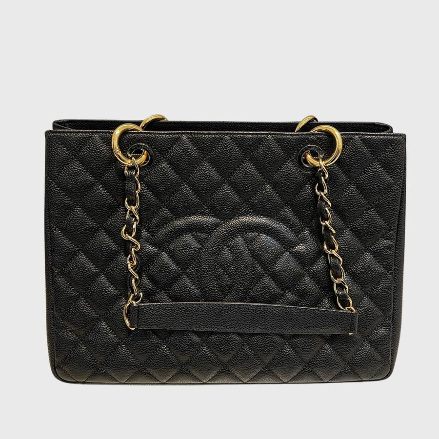 Chanel GST Caviar Black GHW