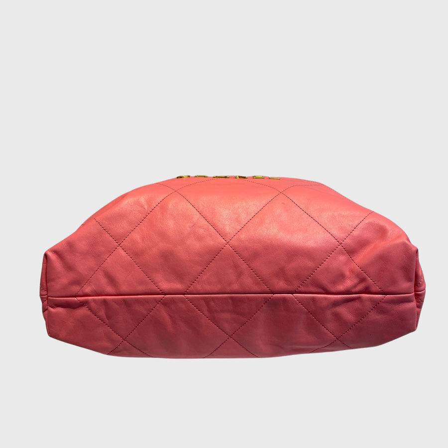 Chanel 22 Tote Bag Calfskin Pink GHW