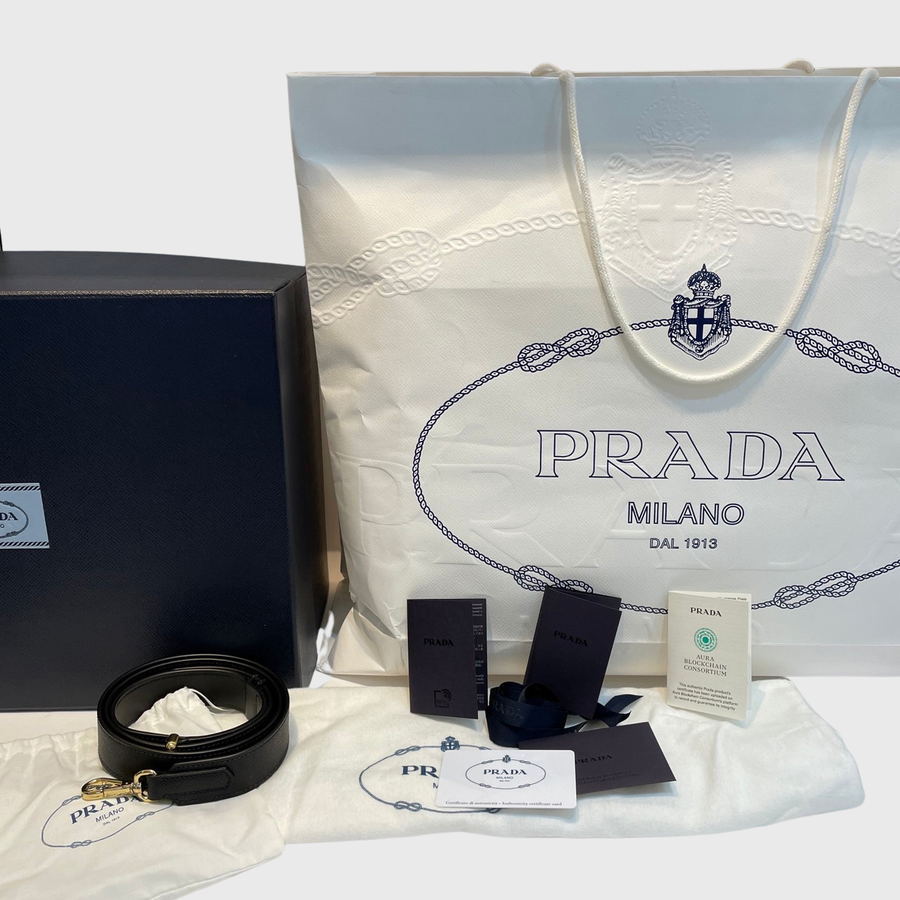 Prada Handbag Saffiano Black GHW