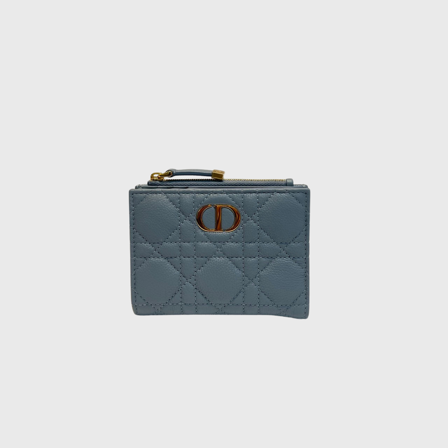 Christian Dior Caro Dahlia Calfskin Blue GHW