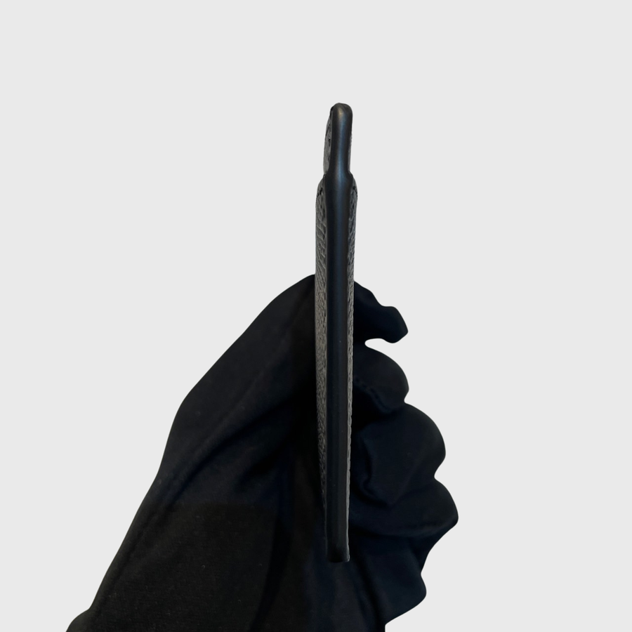 Celine Grained Card Holder Calfskin Black