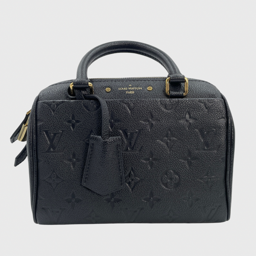 Louis Vuitton Speedy Calfskin Black GHW