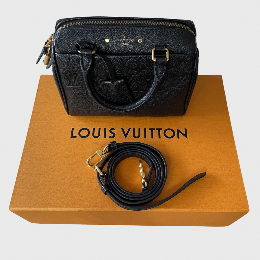 Louis Vuitton Speedy Calfskin Black GHW