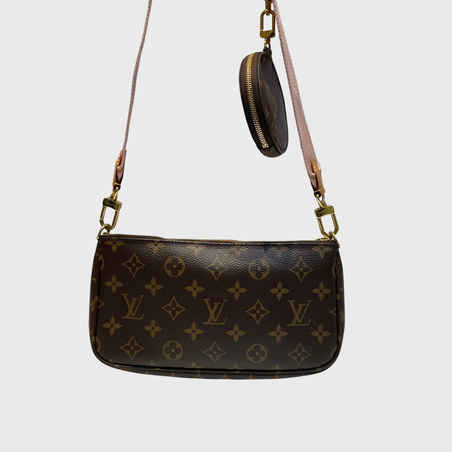 Louis Vuitton Multi Pochette Accessoires Leather Monogram GHW