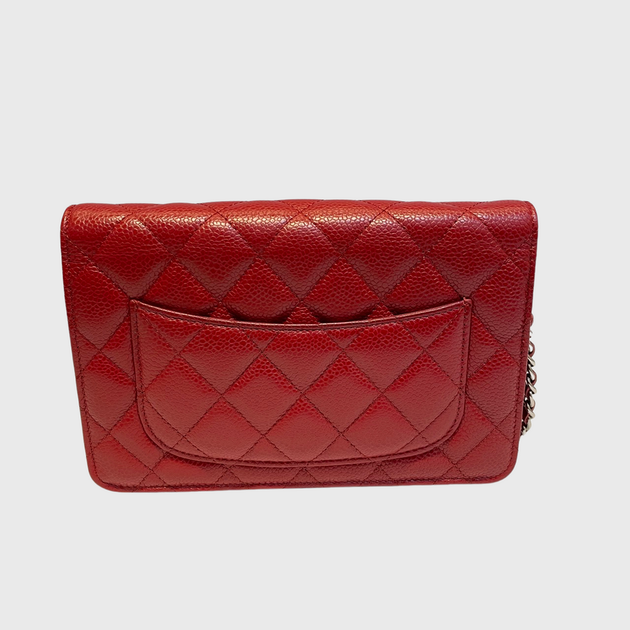 Chanel WOC Caviar Red SHW