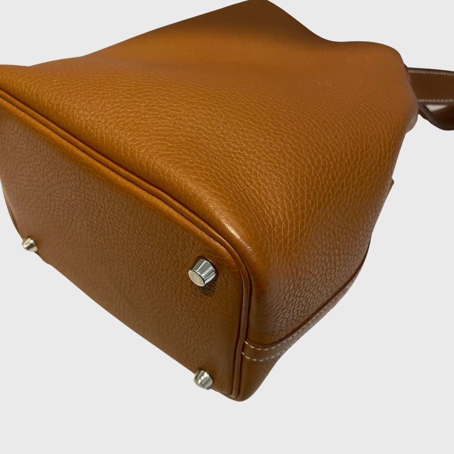 Hermes Picotin Gold Brown PHW