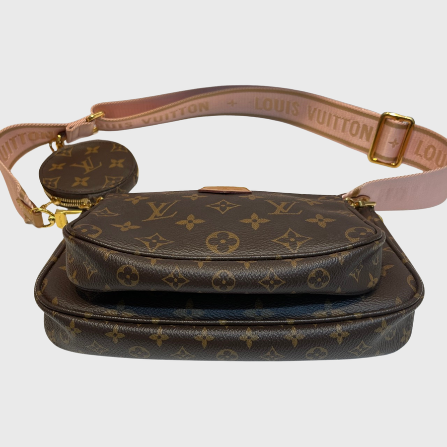Louis Vuitton Multi Pochette Accessoires Leather Monogram GHW
