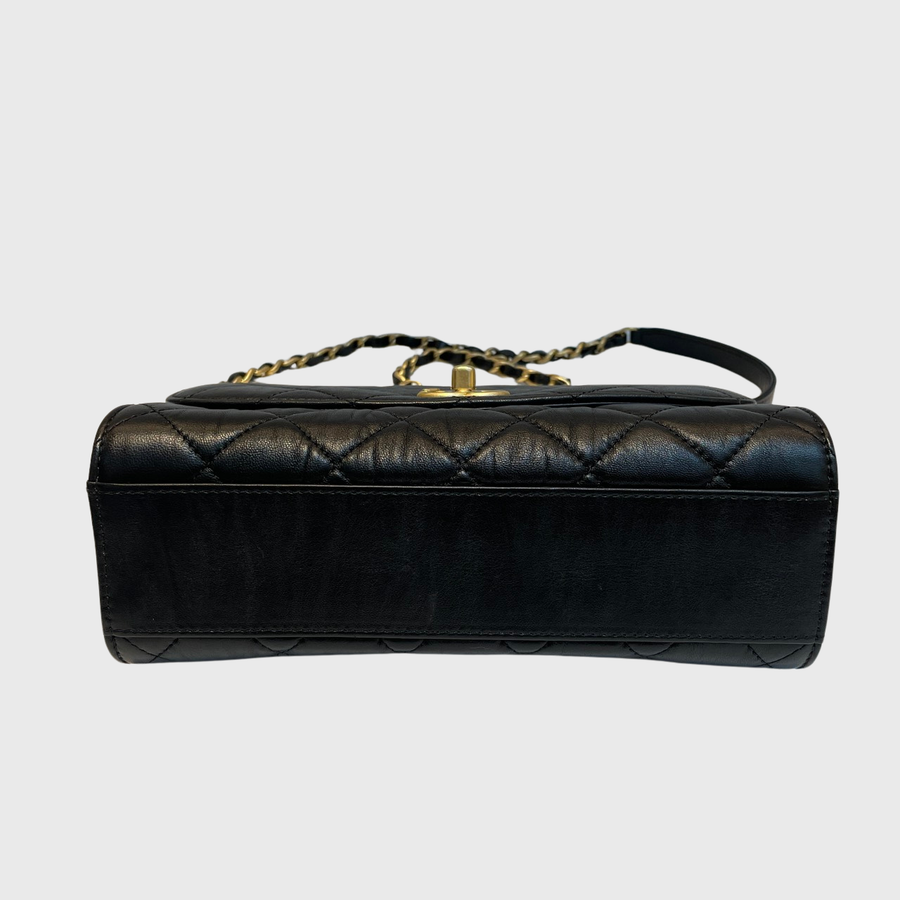 Chanel 3 Flap Bag Lambskin Black GHW
