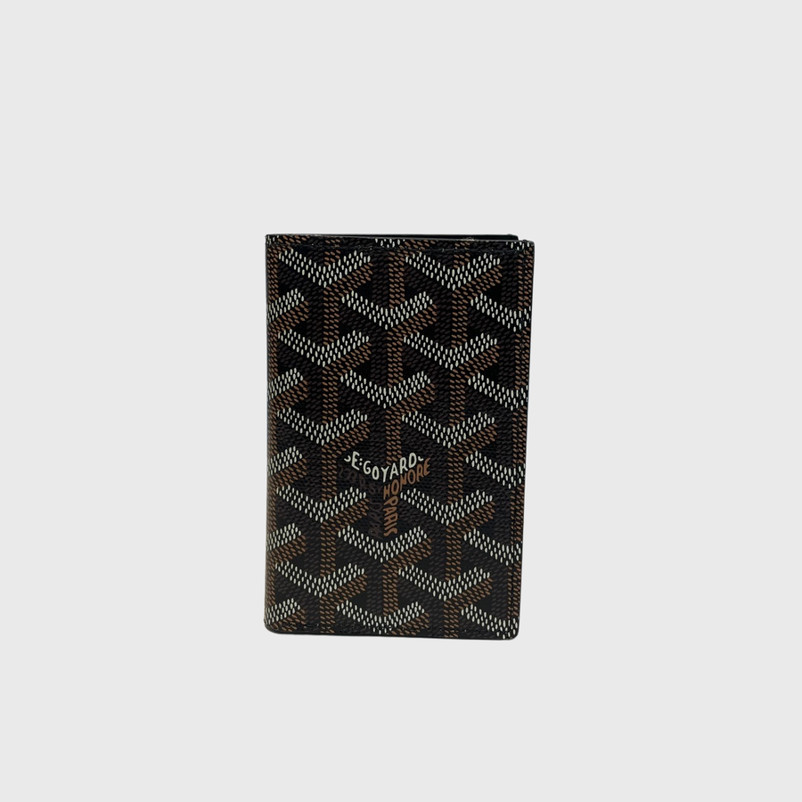 Goyard Grenelle Passport Cover Canvas Black