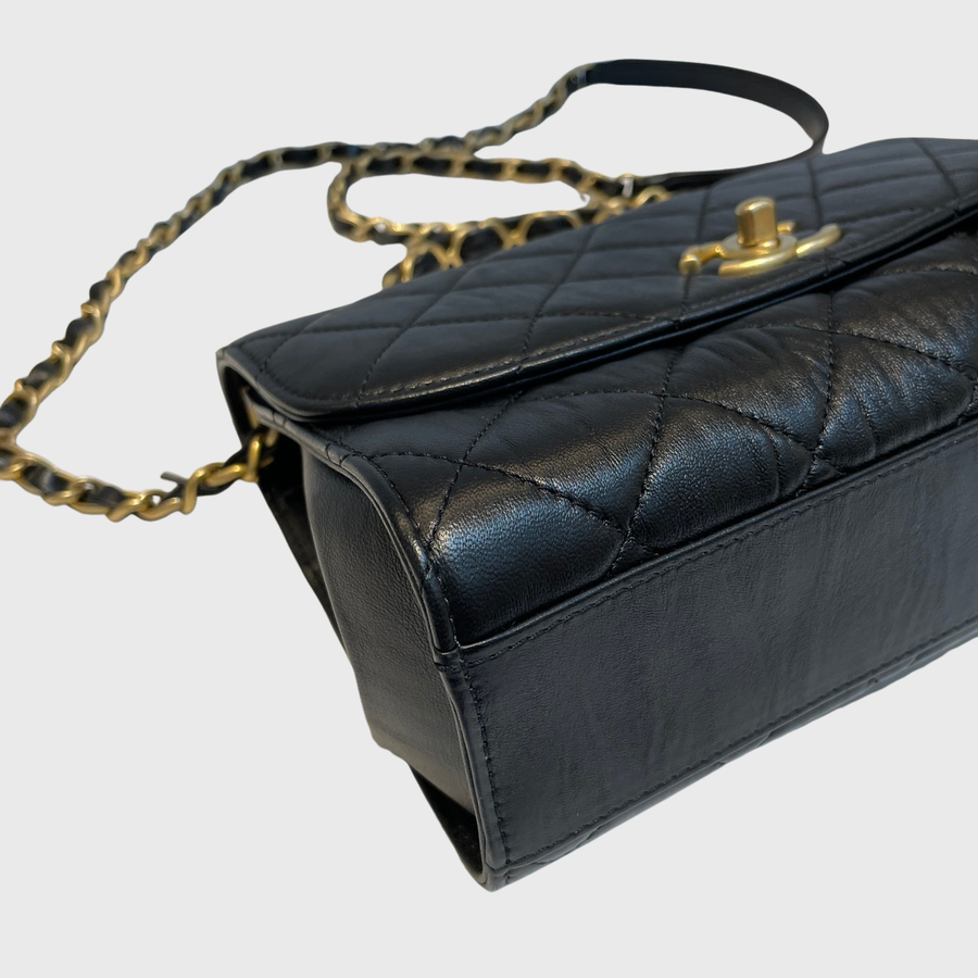 Chanel 3 Flap Bag Lambskin Black GHW