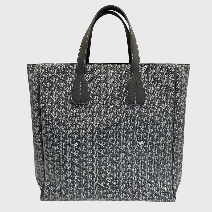 Goyard Voltaire Tote Bag Canvas Grey SHW