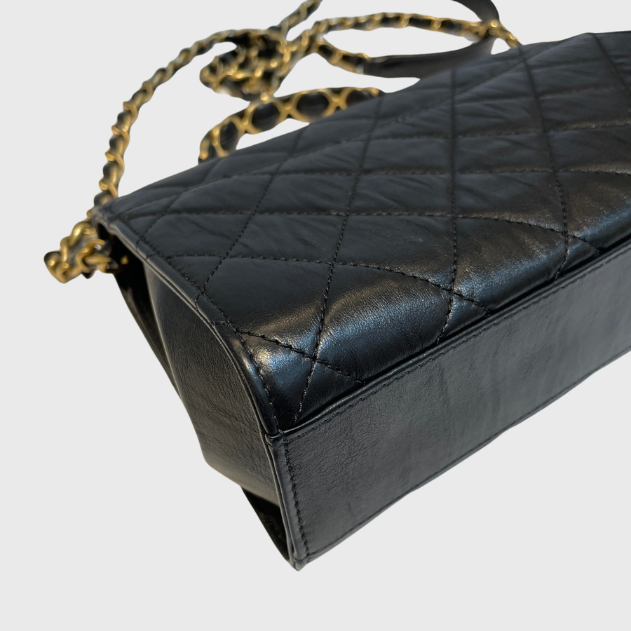 Chanel 3 Flap Bag Lambskin Black GHW
