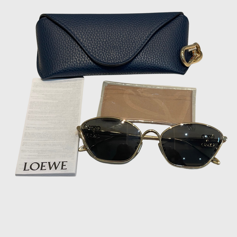 Loewe Anagram Metal Cat-Eye Metal Gold GHW