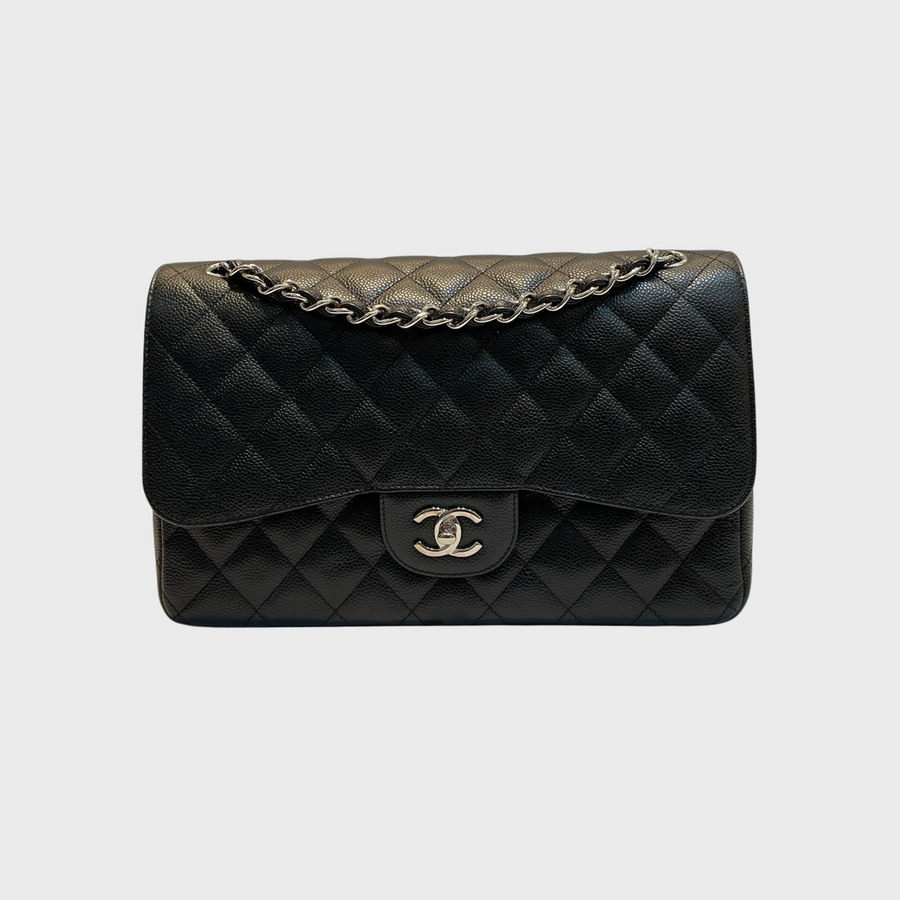 Chanel Classic Jumbo Caviar Black SHW