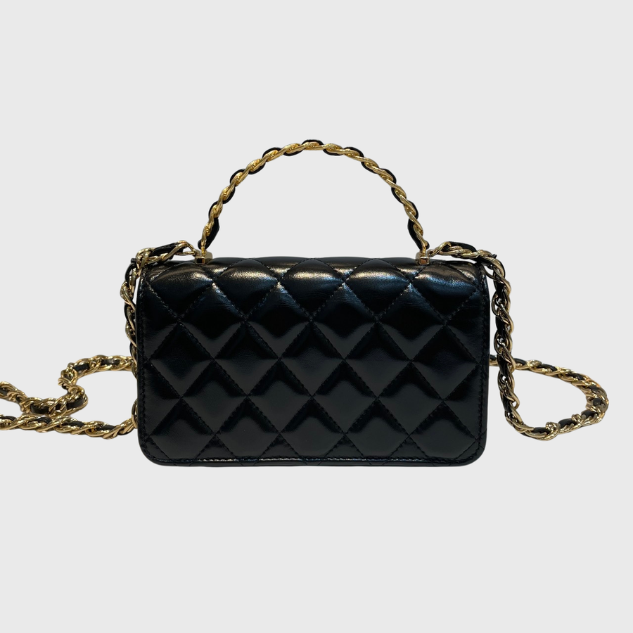Chanel WOC Lambskin Black GHW