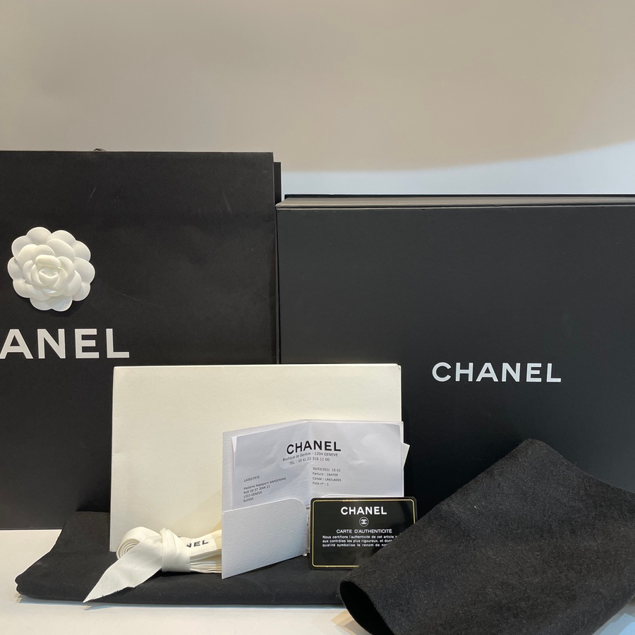 Chanel 3 Flap Bag Lambskin Black GHW